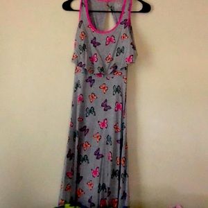 Butterfly Themed Children’s Ankle Length Dress